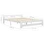 Estructura de cama de madera maciza de pino blanca 120x200 cm de vidaXL, Camas y somieres - Ref: Foro24-322000, Precio: 138,0...