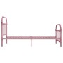 Estructura de cama metal rosa 100x200 cm de vidaXL, Camas y somieres - Ref: Foro24-284511, Precio: 114,03 €, Descuento: %