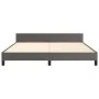 Bed frame with headboard gray synthetic leather 180x200cm by vidaXL, Beds and slatted bases - Ref: Foro24-347517, Price: 128,...