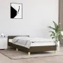 Estructura de cama con cabecero de tela marrón oscuro 80x200 cm de vidaXL, Camas y somieres - Ref: Foro24-347370, Precio: 105...