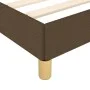 Estructura de cama con cabecero de tela marrón oscuro 80x200 cm de vidaXL, Camas y somieres - Ref: Foro24-347370, Precio: 105...