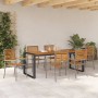 Conjunto de Comedor de Jardín 7 pcs Gris y marrón en Sillas de jardín | Comprar online en Foru.es