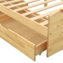 Estructura de cama con 2 cajones madera maciza pino 90x200 cm de vidaXL, Camas y somieres - Ref: Foro24-322154, Precio: 197,3...
