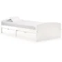 Estructura de cama 2 cajones madera maciza pino blanca 90x200cm de vidaXL, Camas y somieres - Ref: Foro24-322155, Precio: 219...