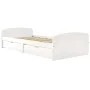 Estructura de cama 2 cajones madera maciza pino blanca 90x200cm de vidaXL, Camas y somieres - Ref: Foro24-322155, Precio: 219...