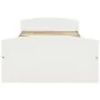 Estructura de cama 2 cajones madera maciza pino blanca 90x200cm de vidaXL, Camas y somieres - Ref: Foro24-322155, Precio: 219...