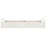 Estructura de cama 2 cajones madera maciza pino blanca 90x200cm de vidaXL, Camas y somieres - Ref: Foro24-322155, Precio: 223...