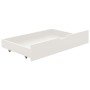 Estructura de cama 2 cajones madera maciza pino blanca 90x200cm de vidaXL, Camas y somieres - Ref: Foro24-322155, Precio: 223...