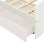 Estructura de cama 2 cajones madera maciza pino blanca 90x200cm de vidaXL, Camas y somieres - Ref: Foro24-322155, Precio: 223...