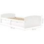 Estructura de cama 2 cajones madera maciza pino blanca 90x200cm de vidaXL, Camas y somieres - Ref: Foro24-322155, Precio: 223...