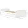 Estructura de cama 2 cajones madera maciza pino blanca 90x200cm de vidaXL, Camas y somieres - Ref: Foro24-322155, Precio: 219...