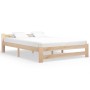 Estructura de cama de madera maciza de pino 160x200 cm de vidaXL, Camas y somieres - Ref: Foro24-321995, Precio: 121,24 €, De...
