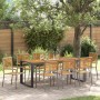 Conjunto de Comedor de Jardín 9 pcs Gris y marrón en Sillas de jardín | Comprar online en Foru.es