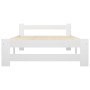 Estructura de cama de madera maciza de pino blanco 100x200 cm de vidaXL, Camas y somieres - Ref: Foro24-321999, Precio: 96,82...