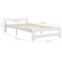 Estructura de cama de madera maciza de pino blanco 100x200 cm de vidaXL, Camas y somieres - Ref: Foro24-321999, Precio: 96,82...