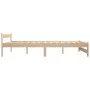 Estructura de cama de madera maciza de pino 140x200 cm de vidaXL, Camas y somieres - Ref: Foro24-321994, Precio: 105,57 €, De...