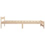 Estructura de cama de madera maciza de pino 90x200 cm de vidaXL, Camas y somieres - Ref: Foro24-321991, Precio: 101,36 €, Des...