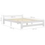 Estructura de cama madera maciza de pino blanca 180x200 cm de vidaXL, Camas y somieres - Ref: Foro24-322003, Precio: 165,58 €...