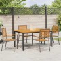 Conjunto de Comedor de Jardín 5 pcs Gris y marrón en Sillas de jardín | Comprar online en Foru.es