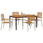 Conjunto de Comedor de Jardín 4 pcs Beige y Marrón en Sillas de jardín | Comprar online en Foru.es