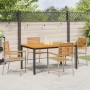 Conjunto de Comedor de Jardín 4 pcs Beige y Marrón en Sillas de jardín | Comprar online en Foru.es