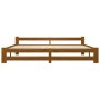 Estructura de cama madera maciza pino marrón miel 200x200 cm de vidaXL, Camas y somieres - Ref: Foro24-322011, Precio: 103,71...