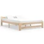 Estructura de cama de madera maciza de pino 120x200 cm de vidaXL, Camas y somieres - Ref: Foro24-321993, Precio: 97,08 €, Des...