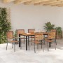 Conjunto de Comedor de Jardín 7 pcs Gris y marrón en Sillas de jardín | Comprar online en Foru.es