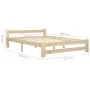 Estructura de cama de madera maciza de pino 120x200 cm de vidaXL, Camas y somieres - Ref: Foro24-321993, Precio: 97,08 €, Des...
