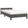 Estructura de cama con cabecero terciopelo gris oscuro 90x200cm de vidaXL, Camas y somieres - Ref: Foro24-347550, Precio: 92,...