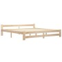 Estructura de cama madera maciza de pino 200x200 cm de vidaXL, Camas y somieres - Ref: Foro24-321997, Precio: 103,71 €, Descu...