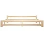 Solid pine wood bed frame 200x200 cm by vidaXL, Beds and slatted bases - Ref: Foro24-321997, Price: 102,84 €, Discount: %