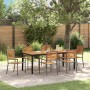 Conjunto de Comedor de Jardín 7 pcs Gris y marrón en Sillas de jardín | Comprar online en Foru.es