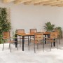 Conjunto de Comedor de Jardín 7 pcs Gris y marrón en Sillas de jardín | Comprar online en Foru.es
