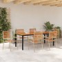 Conjunto de Comedor de Jardín 7 pcs Beige y Marrón en Sillas de jardín | Comprar online en Foru.es