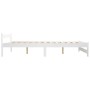 Estructura de cama de madera maciza de pino blanco 160x200 cm de vidaXL, Camas y somieres - Ref: Foro24-322002, Precio: 127,3...