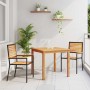 Conjunto de Comedor de Jardín 3 pcs Negro en Sillas de jardín | Comprar online en Foru.es
