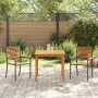Conjunto de Comedor de Jardín 3 pcs Negro en Sillas de jardín | Comprar online en Foru.es