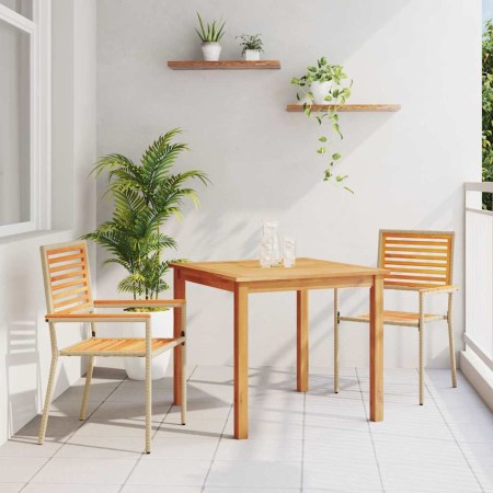 Conjunto de Comedor de Jardín 3 pcs Beige en Sillas de jardín | Comprar online en Foru.es