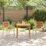 Conjunto de Comedor de Jardín 3 pcs Beige en Sillas de jardín | Comprar online en Foru.es