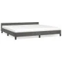 Dark gray velvet bed frame with headboard 200x200 cm by vidaXL, Beds and slatted bases - Ref: Foro24-347592, Price: 133,00 €,...