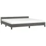 Dark gray velvet bed frame with headboard 200x200 cm by vidaXL, Beds and slatted bases - Ref: Foro24-347592, Price: 133,00 €,...