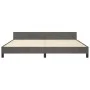 Dark gray velvet bed frame with headboard 200x200 cm by vidaXL, Beds and slatted bases - Ref: Foro24-347592, Price: 133,00 €,...