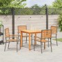 Conjunto de Comedor de Jardín 5 pcs Gris en Sillas de jardín | Comprar online en Foru.es