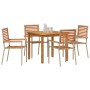 Conjunto de Comedor de Jardín 5 pcs Beige en Sillas de jardín | Comprar online en Foru.es