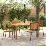Conjunto de Comedor de Jardín 5 pcs Negro en Sillas de jardín | Comprar online en Foru.es