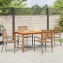 Conjunto de Comedor de Jardín 5 pcs Gris en Sillas de jardín | Comprar online en Foru.es
