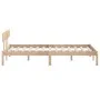 Estructura de cama de madera maciza de pino 140x190 cm de vidaXL, Camas y somieres - Ref: Foro24-810127, Precio: 93,97 €, Des...