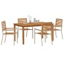 Conjunto de Comedor de Jardín 5 pcs Beige en Sillas de jardín | Comprar online en Foru.es