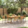 Conjunto de Comedor de Jardín 7 pcs Gris en Sillas de jardín | Comprar online en Foru.es